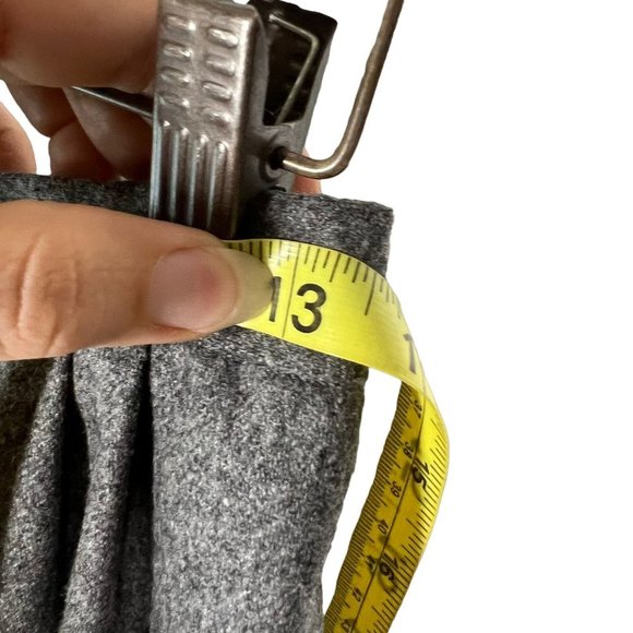 Vintage 90s Evan Picone Grey Wool Blend A Line Knee Length Small - Picture 8 of 9